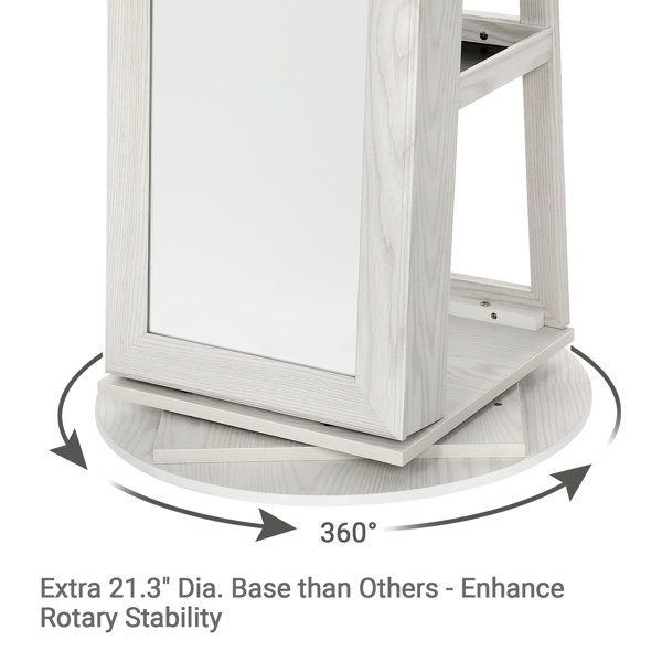 Ebern Designs Quakertown 21.3'' Wide FreeStanding Jewelry Armoire with